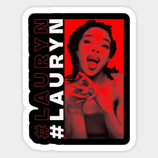 LAURYN RED SPACE Sticker